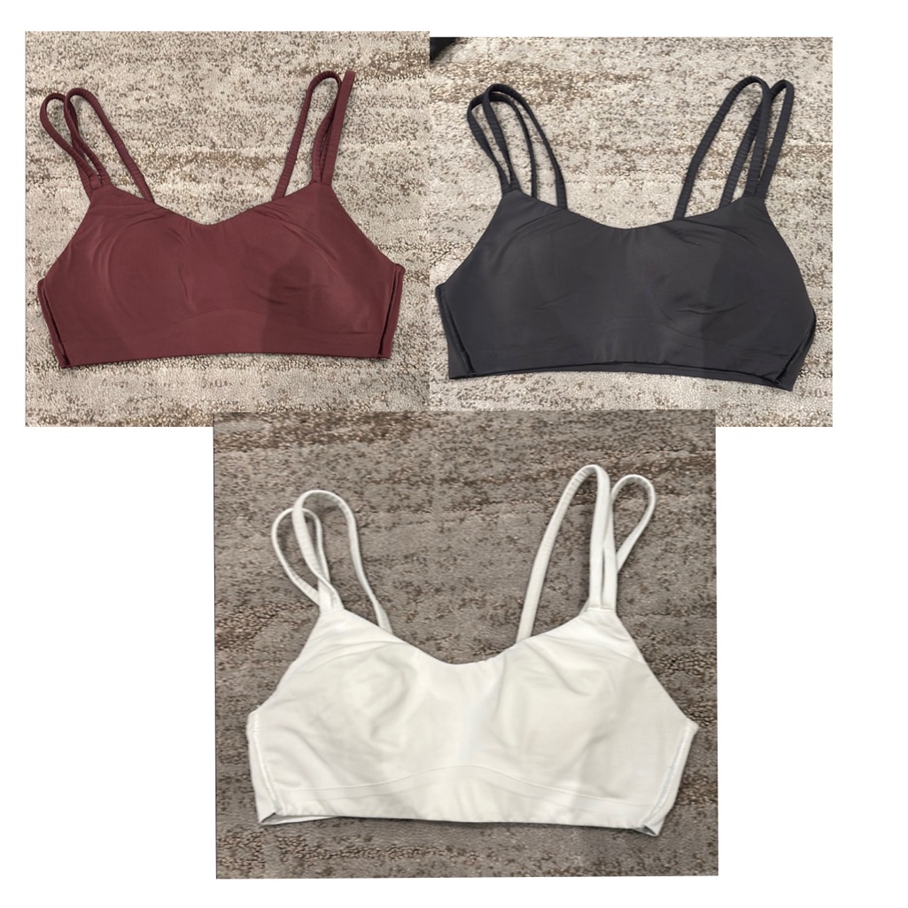 Size 4 - Set Of 3 Lulu Sports Bras